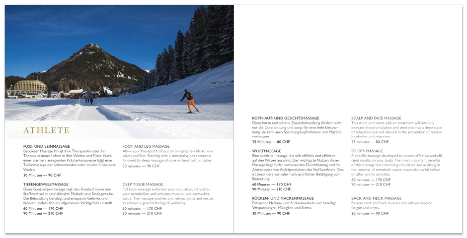 SPA-Broschüre – InterContinental Davos